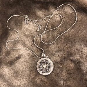 Silver Round Necklace